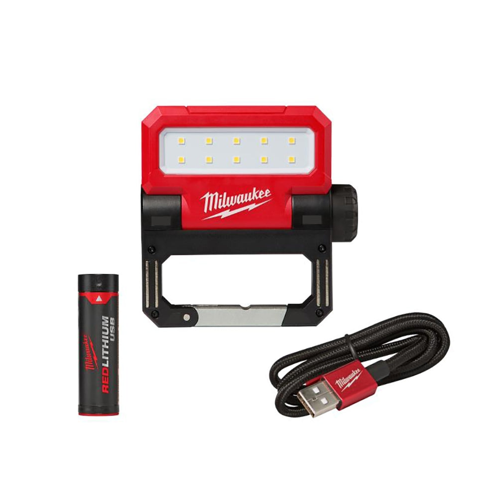 Milwaukee 2114-21 USB Rechargeable Rover Pivoting LED Flood Light — 