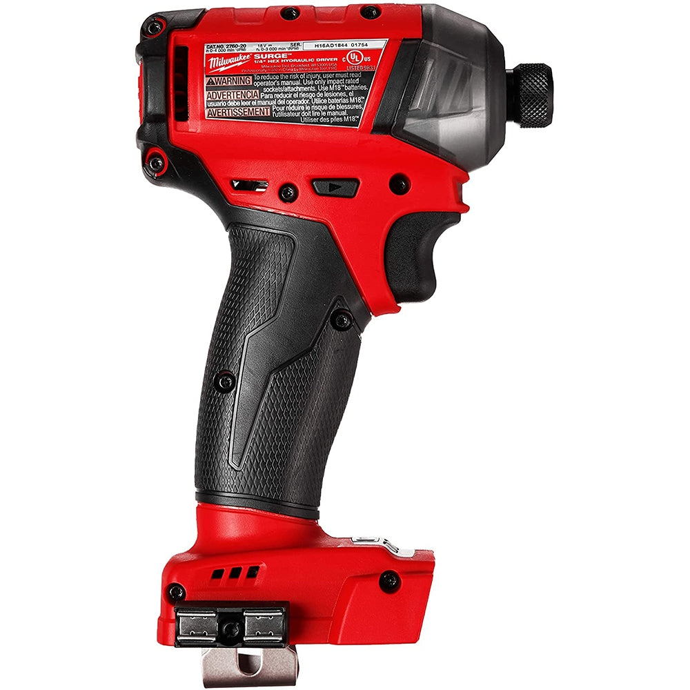 Milwaukee 2760-20 M18 FUEL 18V SURGE Lithium-Ion Brushless Cordless 1/4" Hex  Hydraulic Impact Driver (Tool Only) —