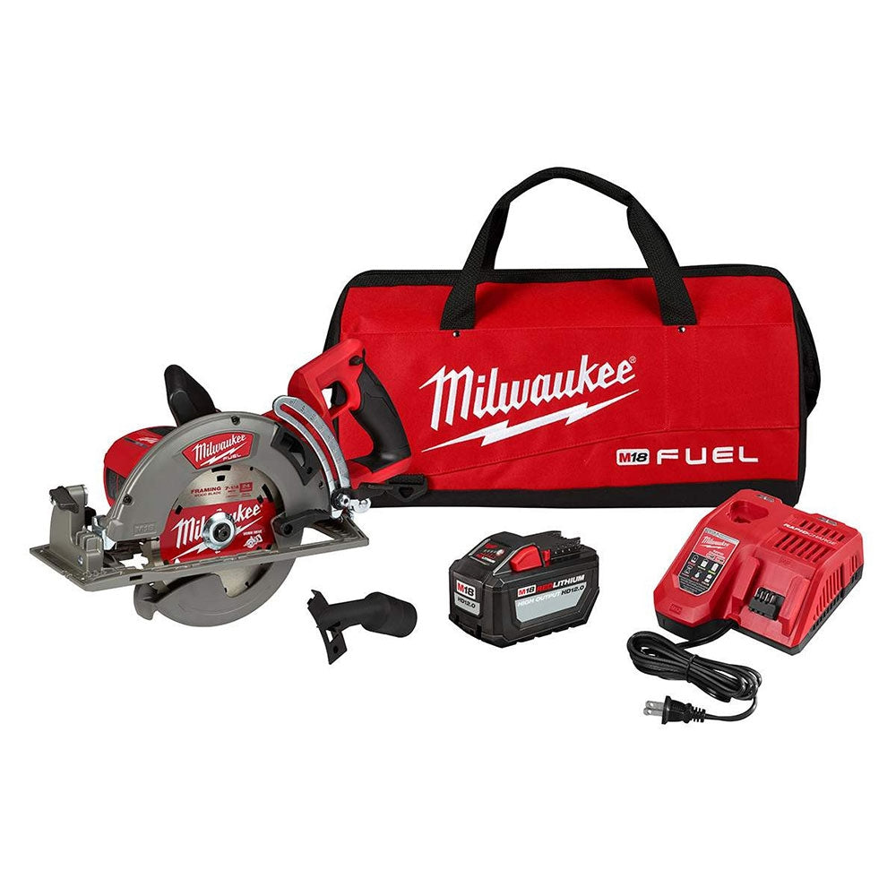 Milwaukee M18 FUEL 18-Volt Lithium-Ion Brushless Cordless 7-1 in. Circular Saw Kit with (1) 12.0Ah Battery, Charger, Tool Bag - 3