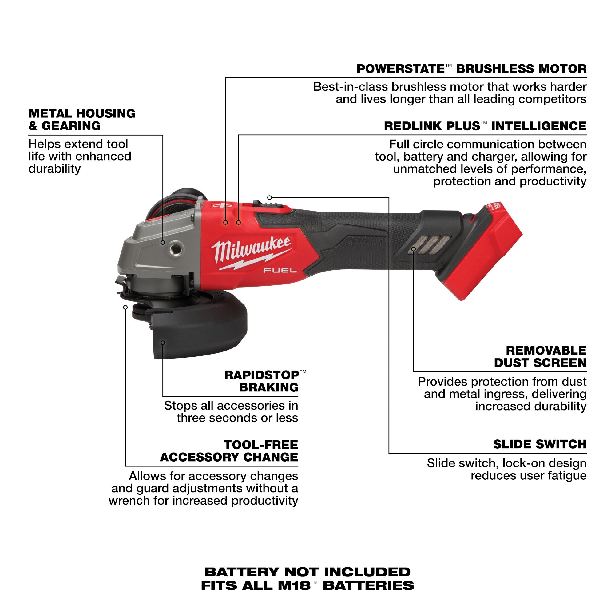 Milwaukee Tool M18 18V Cordless Lithium-Ion Right Angle Drill (Tool Only)