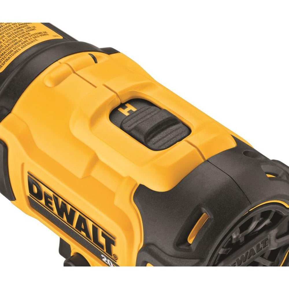 DeWalt DCE530B 20V Cordless Compact Heat Gun w/ Flat and Hook Nozzle  Attachments 885911620826