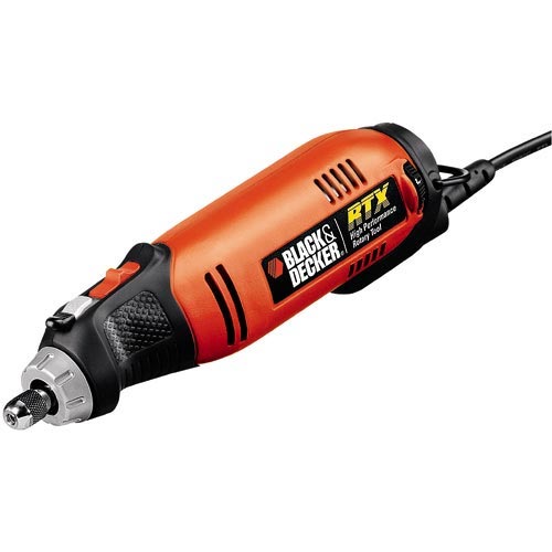 Black & Decker RTX-6 3 Speed Rotary Tool with Assorted Bits and Bonus  Spring Clamps —